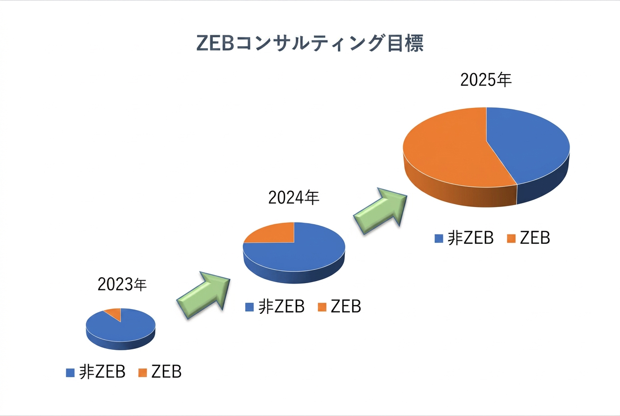 ZEBコンサルティング業務の割合グラフ